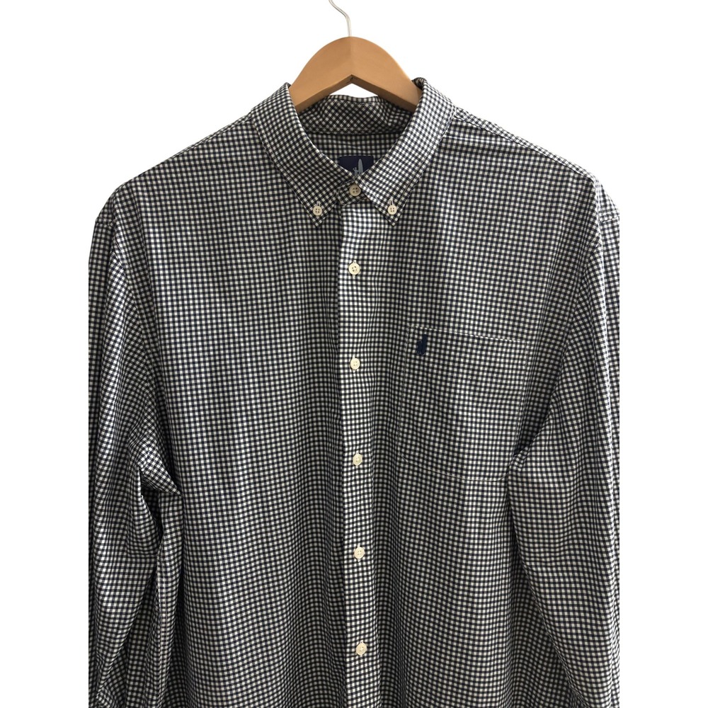 Johnnie-O Prep-formance Bamboo Stretch Gingham Button Down Shirt Men's XXL Navy - Picture 6 of 13